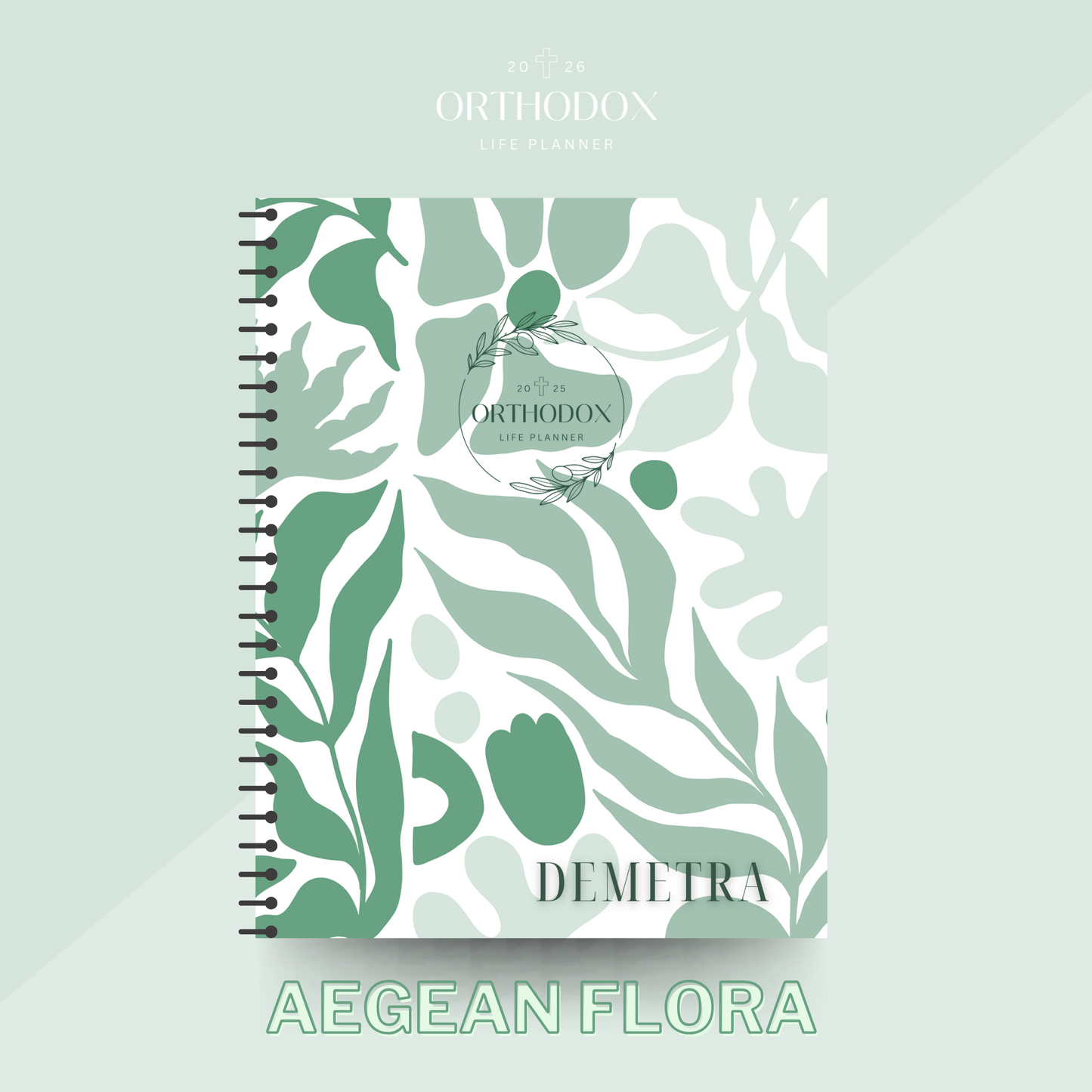 2026 Orthodox Life Weekly Planner - Aegean Flora