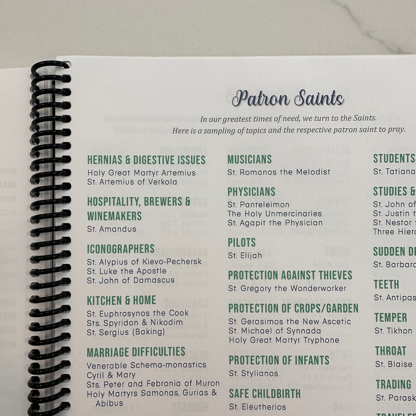 2026 Orthodox Life Weekly MINI Planner - Paros Paths