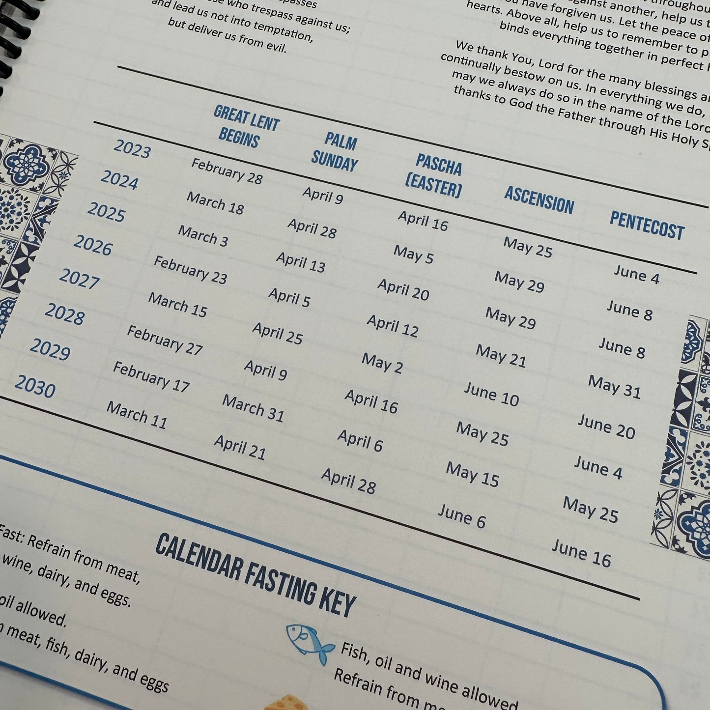 2026 Orthodox Life Weekly MINI Planner - Paros Paths