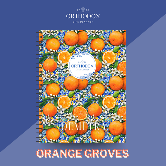 2026 Orthodox Life Weekly MINI Planner - Orange Groves