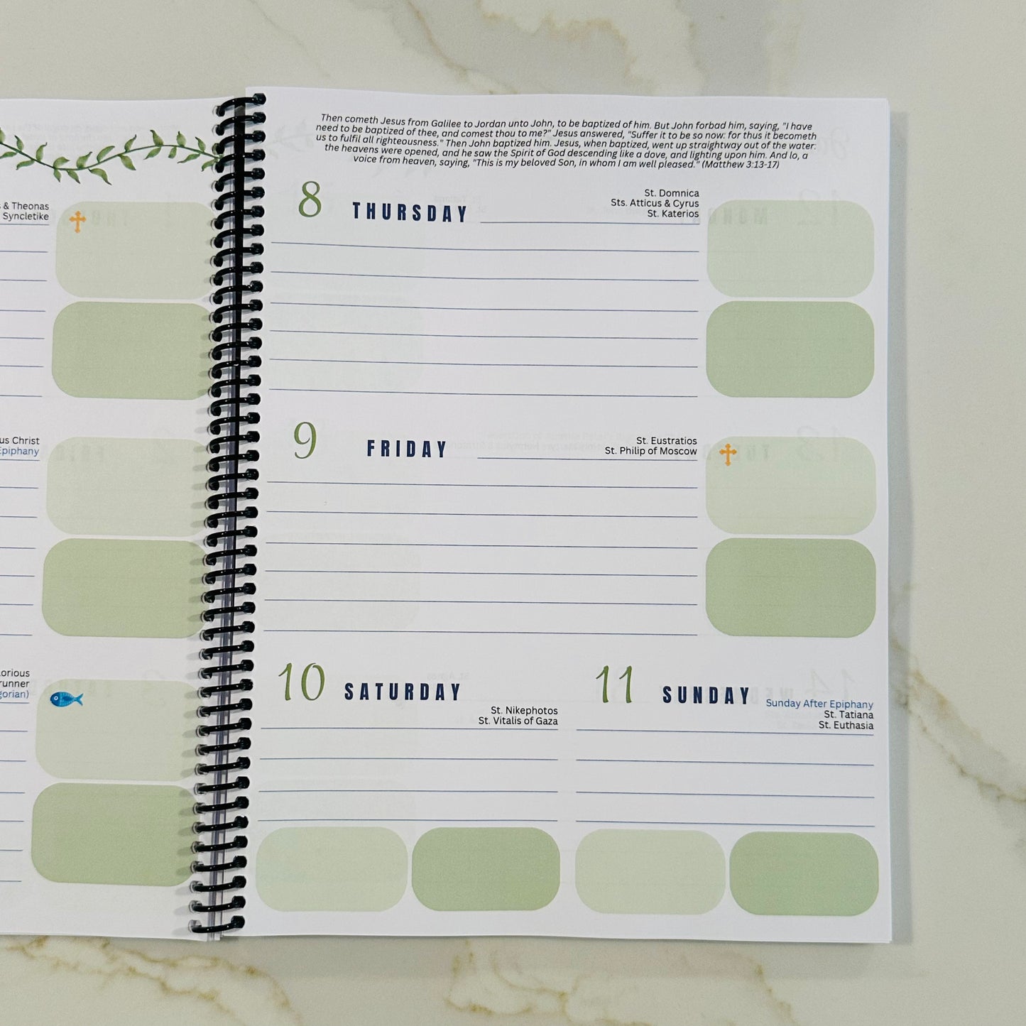 2026 Orthodox Life Weekly Planner - Iconic